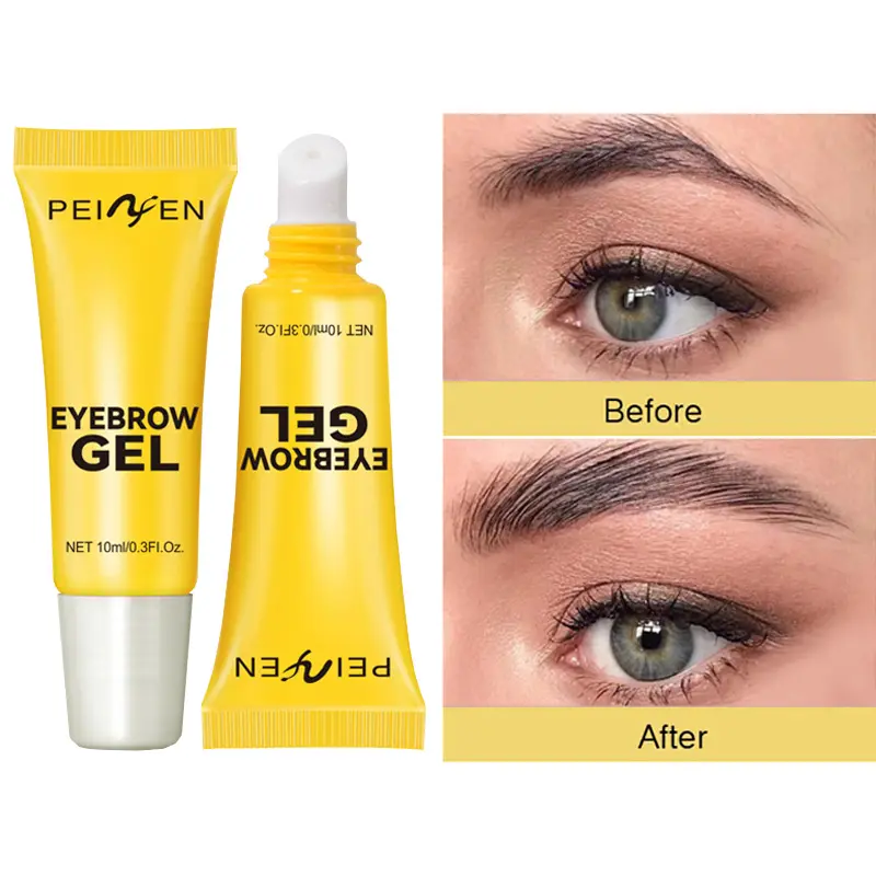 Easy to Shape Brow Styling Gel, Quick-Drying Formula for Natural Brows, Long-Lasting Extreme Hold Makeup with 90° Angle 7mm Fine Brush Head