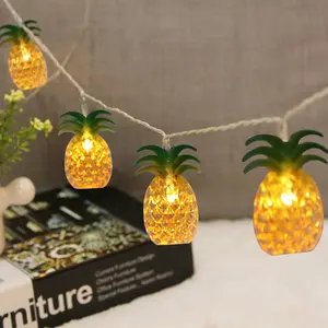 Pineapple Light String Battery Operated, 10 Lights/20 Lights, Perfect for Parties, Bedroom, Home Decor, Birthday, Indoor Outdoor Decoration