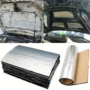 10PCS Car Soundproof Mat, Noise Insulation Deadening Mat, Hood Closed Cell Foam Accessories