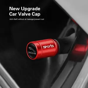 4pcs Zinc Alloy Car Wheel Tire Valve Caps Tyre Rim Stem Covers For Jaguar F-Pace F-Type XF XJ XE I-Pace E-Pace XEL XFL S-Type XFR XKR X-Type