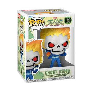 Funko POP Marvel: Ghost Rider #1559 w/ vRare Pop Protector Included