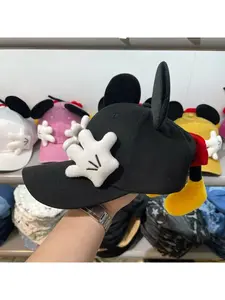 Cute Cartoon Mouse Ears Baseball Cap Girls Outdoor Fashion Duckbill Hat Y2K Hip Hop Sunscreen Sunshade Trendy Caps Women