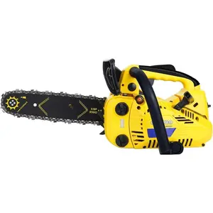 Top-Handle--Gas- - 12 Inch Chain Saws, Portable Little  Lightweight 25.4CC 2-Stroke for Trees