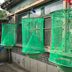 Dazone 3PCS Fly Traps Reusable Hanging Fly Catcher Killer Outdoor, Effective Fly Catchers for Family Farms, Garden