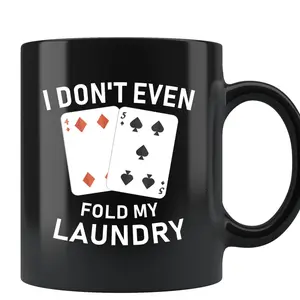 Funny Card Player Mug. Poker Mug. Poker Expert Mug. Poker Expert Gift #d165 Cup Drinkware