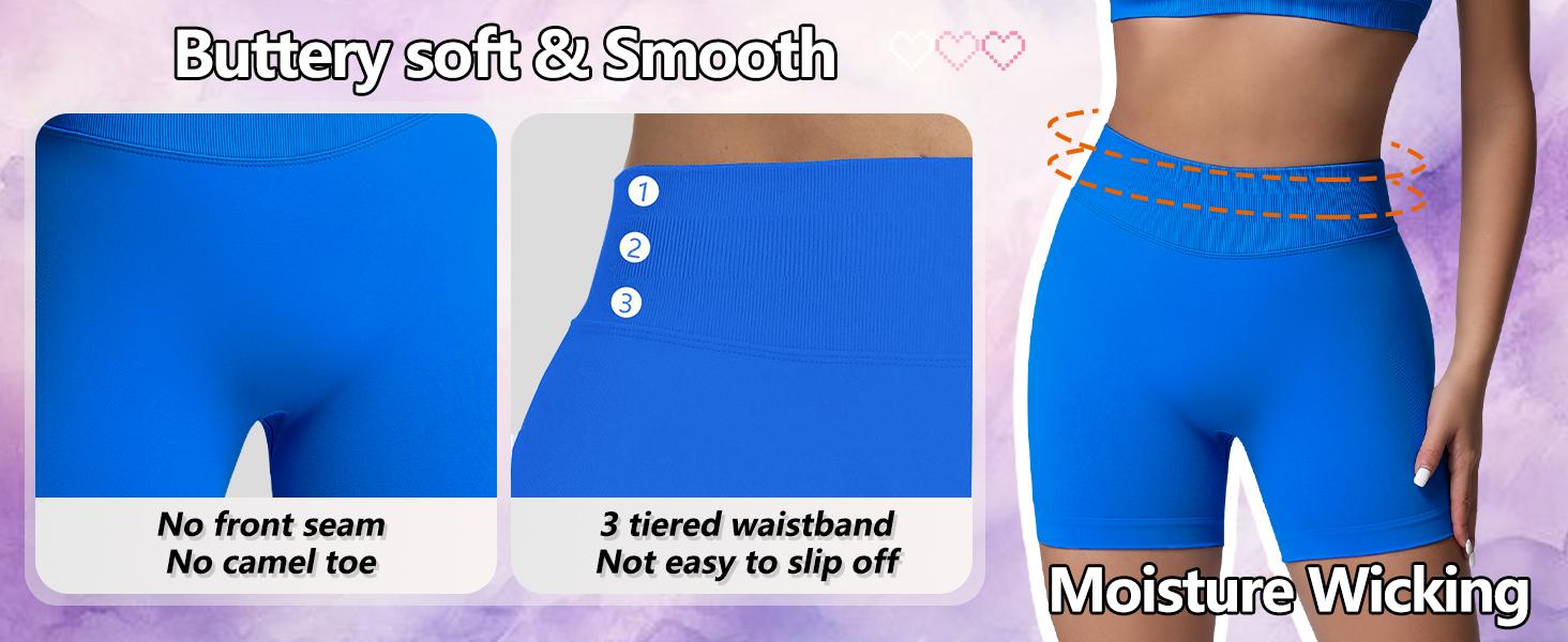 Workout Gym Shorts Women High Waisted Seamless Butt Lifting Scrunch Butt Sports Shorts Impact Shorts Hidden Scrunch Butt Lifting Gym Booty Biker Shorts for summer Tummy Control Seamless Yoga Shorts gym girl