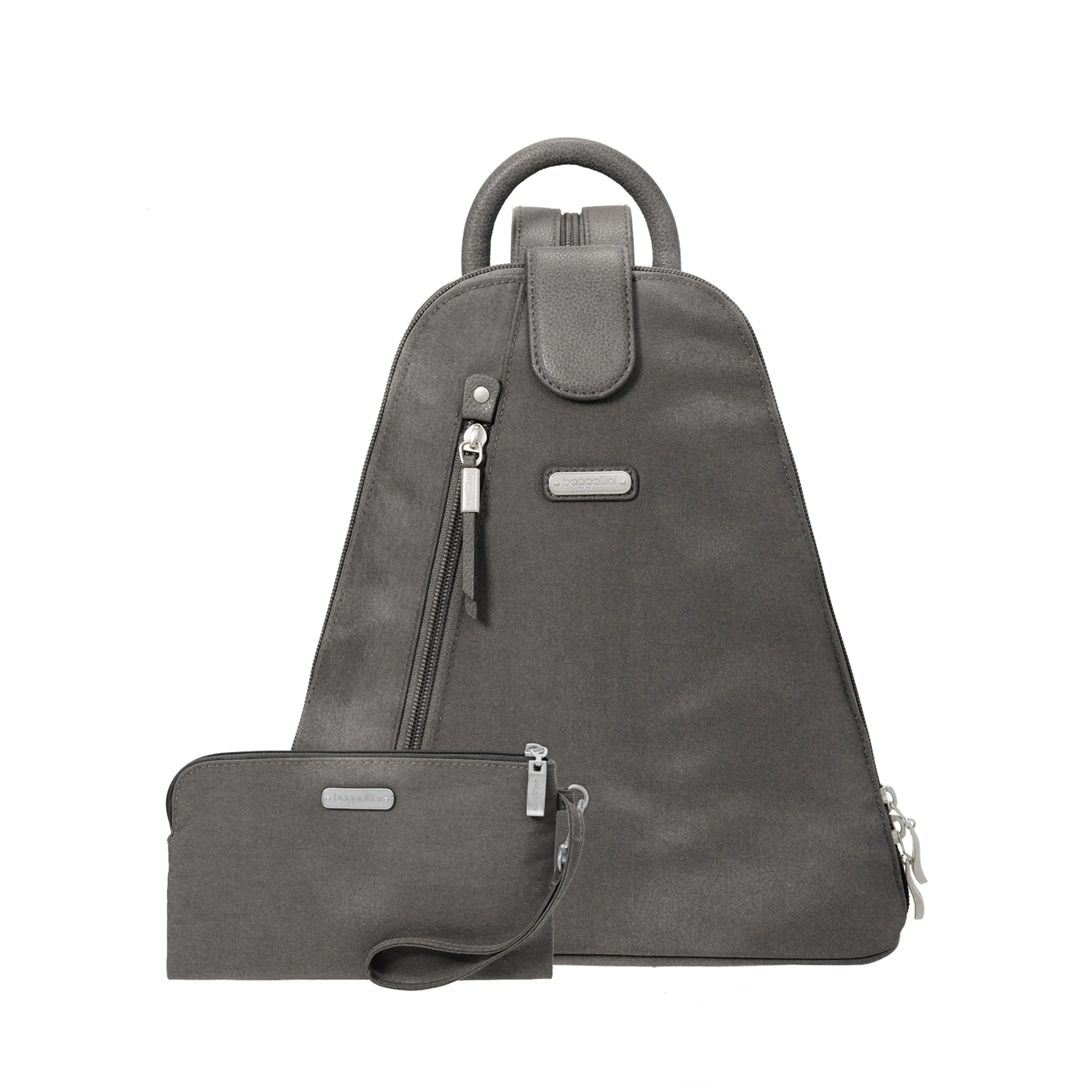 Baggallini Women's Metro Convertible Backpack Purse with RFID Wristlet - Lightweight Sling Backpack for Women, Backpacks Women