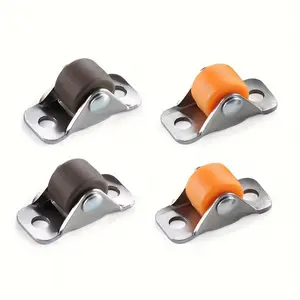 15pcs Drawer Pulley 1.27 cm Silent Directional Wheel Tatami Bed Box Caster Straight Furniture Wheel  Push and Pull Roller