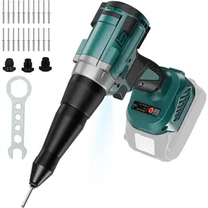 Electric Rivet  Compatible with Makita 18V ,Cordless Rivet Tool with 3 Size (1/8", 5/32", 3/16"),Brushless Pop Rivet  Kit for Autorepair DIY (No )