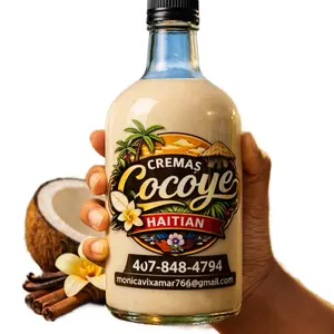 Cremas Cocoye Haitian Ice Cream Sauce 750ml Drinkware Bottle Water Bottles Tumbler Mugs
