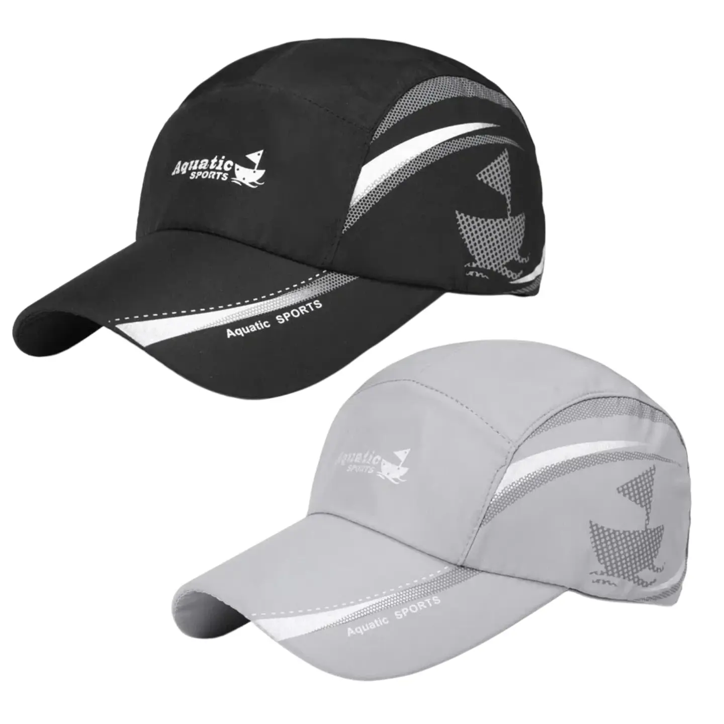 Sun Protection Quick Dry Baseball Cap, Lightweight Breathable Water Resistant Sports Hat, Adjustable Curved Brim Cap for Men Women Outdoor Travel