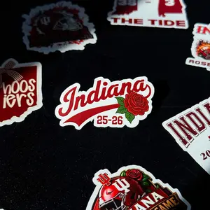 Indiana Football RANDOM Sticker Pack, Hoosiers College Football Vintage Vinyl Stickers, Rose Bowl Season Fan Pack, Water Bottle Car Laptop Helmet Window Decals