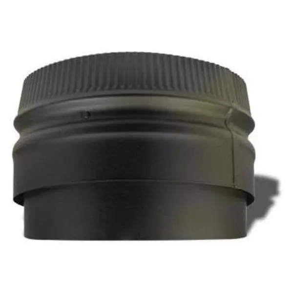 212 MAIN Flush-Type Stove Pipe Adapter, 6 in. Stainless Steel for a Secure Fit, Adapts Double Wall Stove Pipe for a Recessed Outlet, Adapt Double Wall Stove Pipe