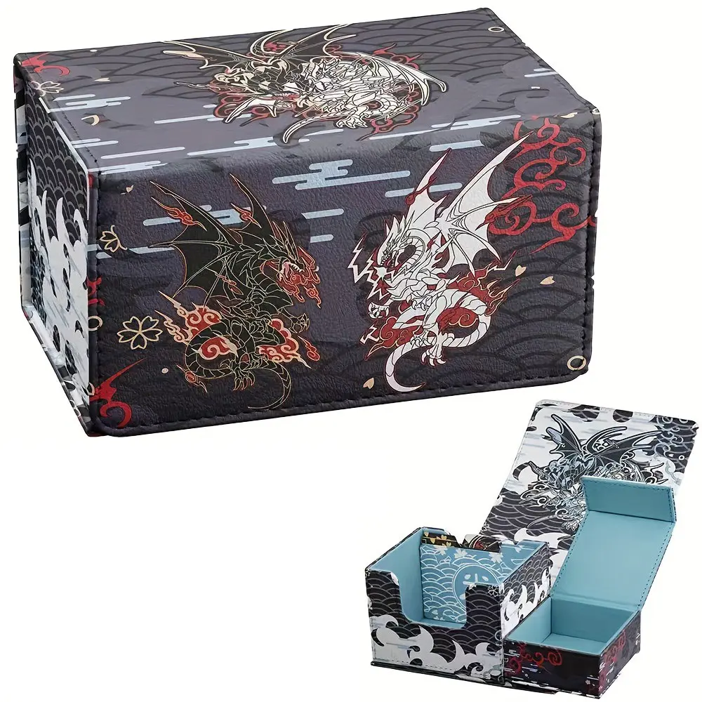 Premium Card Box for Ptcg, Card Hobby Box, Card Collector Box, Holds 100 Dual-Sided Cards, Trading Card Storage Box for Mtg Tcg Ygo Opcg Dtcg, Collectible Card Holder, Trading Card Organizer