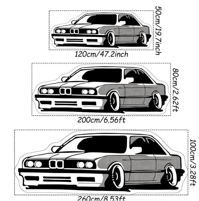 Car Cartoon Rug Decorative Floor Mat - Fun & Playful Design for Homes & Vehicles - Enhances Aesthetics & Adds Whimsy to Any Space