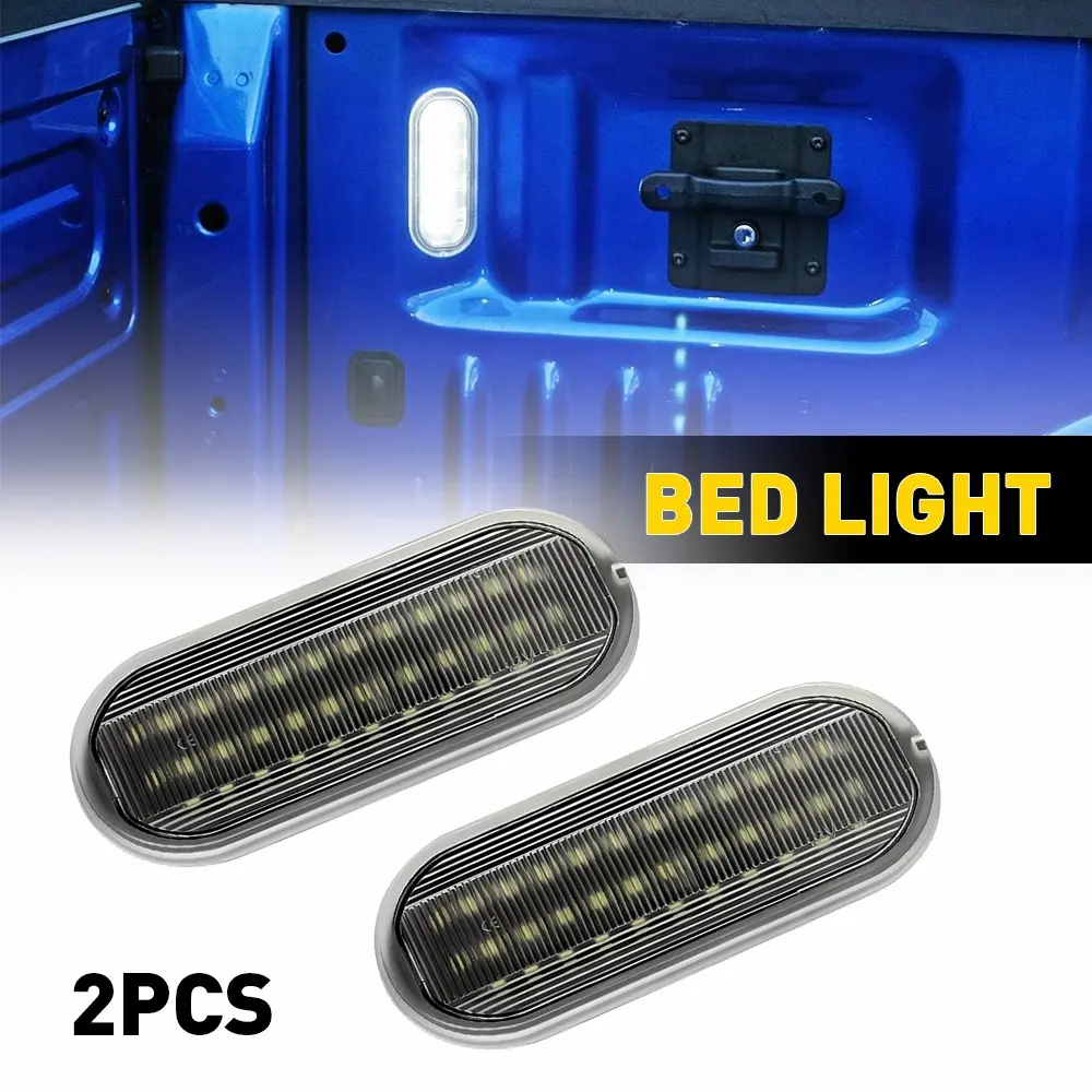 [SUPER BRIGHT] LED Truck Bed Assembly Kit with Housings & Light Bars (GL3Z13E754A) - Direct Replace, 50000h+ Lifespan, Pre-Shipment Tested - White Light Clarity Car Lighting for Ford F-150 (15-Up), F-150 Raptor (17-22), F-250, F-350, F-450 Truck Lightbar