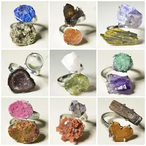 Asteraia [Tray #B No.B01-B15] Variety Crystal Ring –  Handmade Gemstone Ring Daily Wear Healing Summervibes