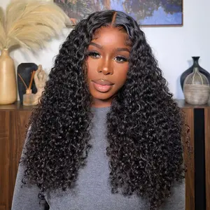 Mscoco Hair Wear And Go Glueless Curly Wigs Human Hair 6×5 Pre Cut HD Lace Wig Bleached Knots Closure Wig