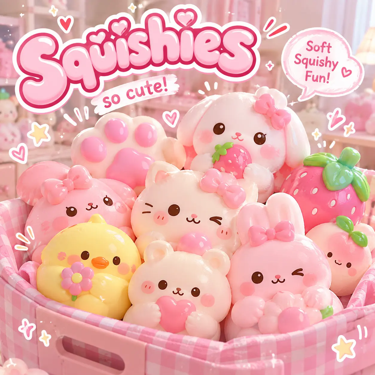 cute squishy stress relief toy