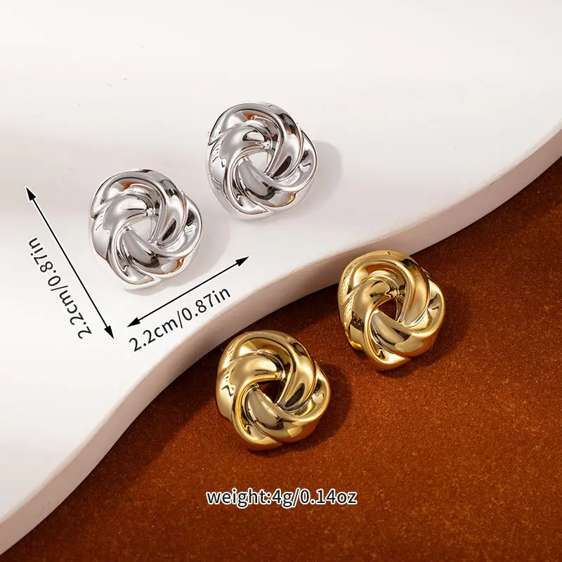 High-end Light Luxury Textured Leaf Earrings, Metallic Style, Personalized Stereo CCB Multi-layer exaggerated Multi-layer Flower Earrings High-end Light Luxury Textured Leaf Earrings, Metallic Style, Personalized Stereo CCB Multi-layer exaggerated Multi-layer Flower Earrings