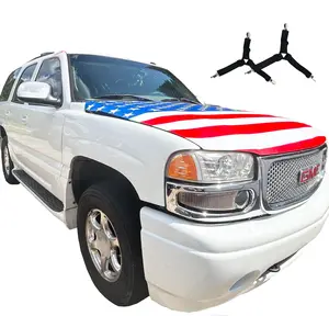 USA Flag & Texas State 250th Anniversary Car Hood Flag Kit  – Includes Dual Triangle Clips | Fits Trucks, SUVs & Mid-Size Sedans | Commemorative Edition for Presidents' Day, Memorial Day & Parades – Celebrating America’s 250th Anniversary & Freedom Spirit