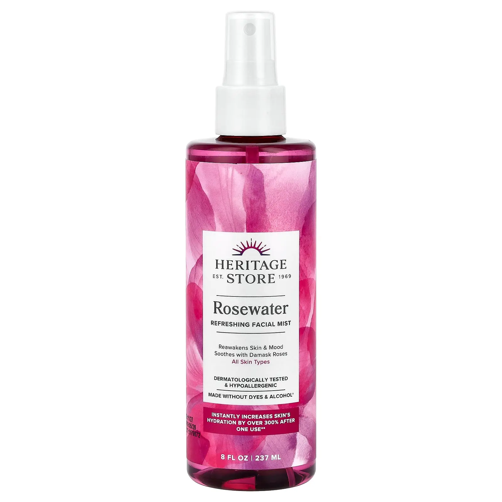 Heritage Store Rosewater Refreshing Facial Mist, All Skin Types, 8 fl oz (237 ml) Heritage Store Rosewater Refreshing Facial Mist, All Skin Types, 8 fl oz (237 ml)