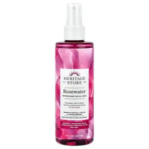 Heritage Store Rosewater Refreshing Facial Mist, All Skin Types, 8 fl oz (237 ml)