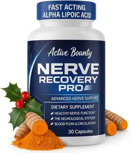 Nerve Recovery Pro – Nerve Support Supplement with Alpha Lipoic Acid, Turmeric & Acetyl-L-Carnitine – Supports Healthy Nerve Function, Circulation & Blood Flow – 30 Capsules - 1 Pack