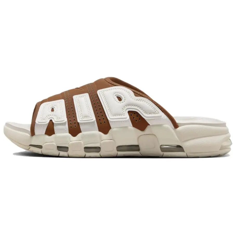 Nike Air More Uptempo Slides Mocha Brown' Comfort Unisex White FQ8700-200