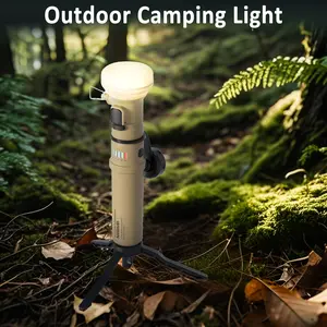 Camping Light Telescopic, Collapsible Magnetic Camping Lantern with 12000mAh Battery, Telescoping IPX6/IPX7 Waterproof Flashlights, Camping Lamp for Emergency, Camping, Hiking
