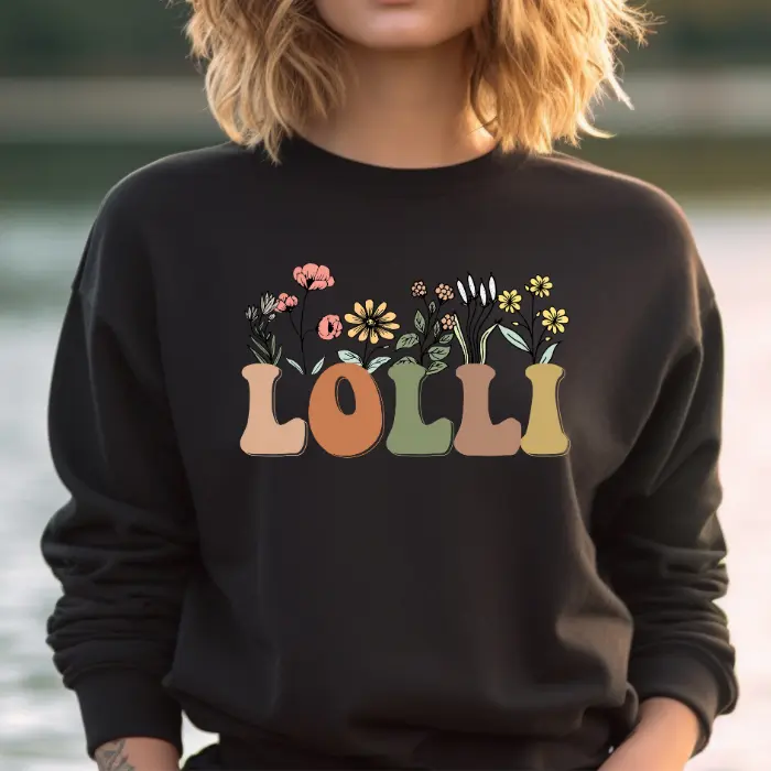 Lolli Sweatshirt, Lolli Wildflowers Sweatshirt, Lolli Sweater, Lolli Crewneck, Mothers Day Gift For Lolli, Grandma Sweater, Lolli Gifts Fit Floral