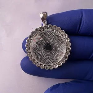 Circle photo pendants