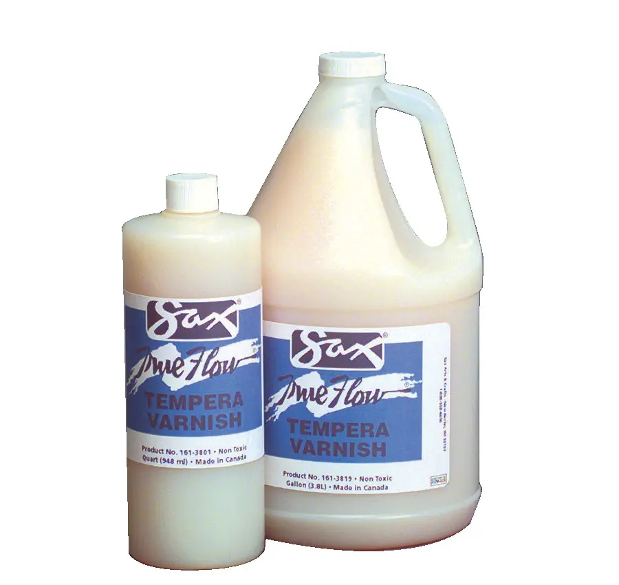 Chroma Acrylics Sax True Flow Tempera Varnish, All-Purpose Sealer for Artwork, Apply Over Tempera, Bottle (1 gal Option)