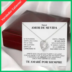 ***PARA EL AMOR DE MI VIDA / A Unique Gift - Spanish Message Card - Jewelry Necklace