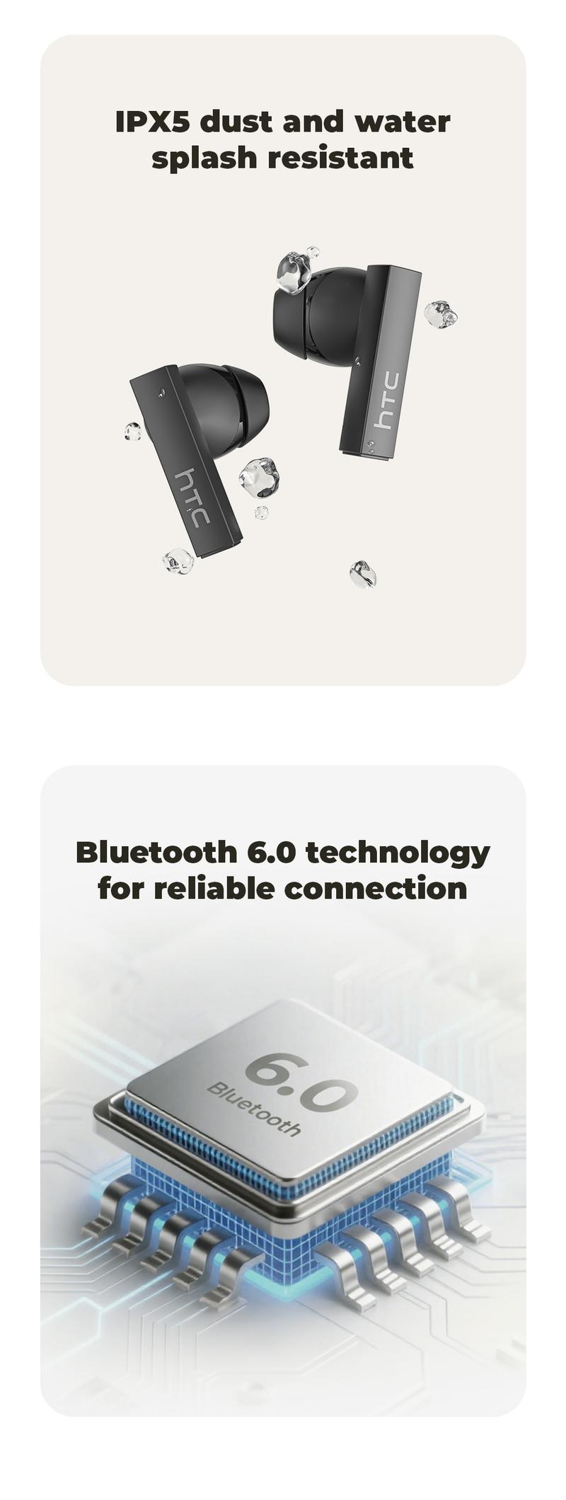 HTC NE40 Wireless Earphones Bluetooth 6.0, LED Display High Fidelity, for Gaming, Office, Sports, Music & Phone Calls TWS Earbuds , IPX5 Waterproof Earphones, Built-in Microphone In Ear Earphones HTC NE40 Wireless Earphones Bluetooth 6.0, LED Display High Fidelity, for Gaming, Office, Sports, Music & Phone Calls TWS Earbuds , IPX5 Waterproof Earphones, Built-in Microphone In Ear Earphones