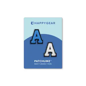 Varsity Letter Patchumz – Swappable hook-and-loop patches stick to our unique soft fabric. No ironing.