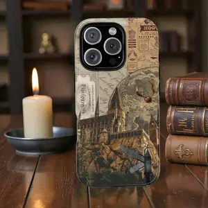 [Must-Have]Iphone Series, Phone Case,  Castle Phone Case I Vintage Wizard School Aesthetic Phone Case