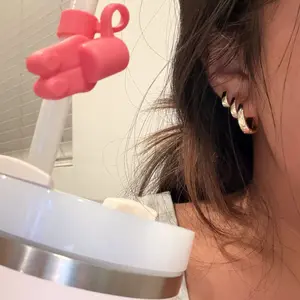 PAVOI 18K Gold Plated Sterling Silver Posts Three Pairs Small Hoop Earrings for Women - Wide Huggie Earscape Piercing Pack - Gold Hoop Earrings Set