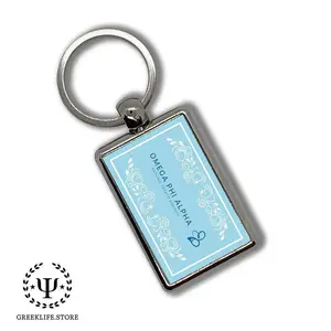 Omega Phi Alpha Keychain Rectangular
