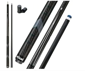 CRICAL Carbon Fiber Pool Cue Stick 58" Billiard Cue Sticks Professional Low Deflection Pool Sticks with 3/8 * 8 Pin Joint and 12.5mm Tip