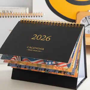 2026 desktop planner, 365-day desk calendar, simple memo pad, suitable for the office, school, or home. Calendar from January 2026 to July 2027