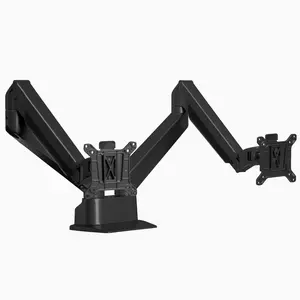 Desky Dual Monitor Arm - Compatible with Multiple Devices, Lightweight Design, Ideal for Home and Office Use