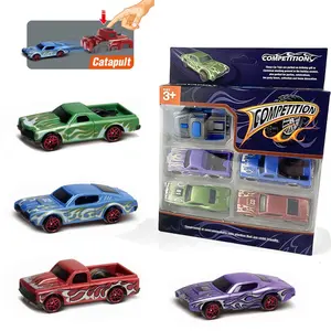 5-Piece Racing Car Set with Launcher & Cars, Dual-Player Competition, Abs Material, Multi-Color Options, Kids Interactive Toy Gift