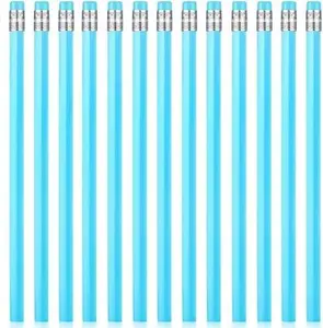 50 Pcs Triangular Grip Pencils Back to School Pencils First Day of School Pencils Wedding Pencils Wood Pencils ( Blue)