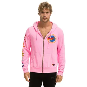 AVIATOR NATION VAIL HOODIE - NEON PINK
