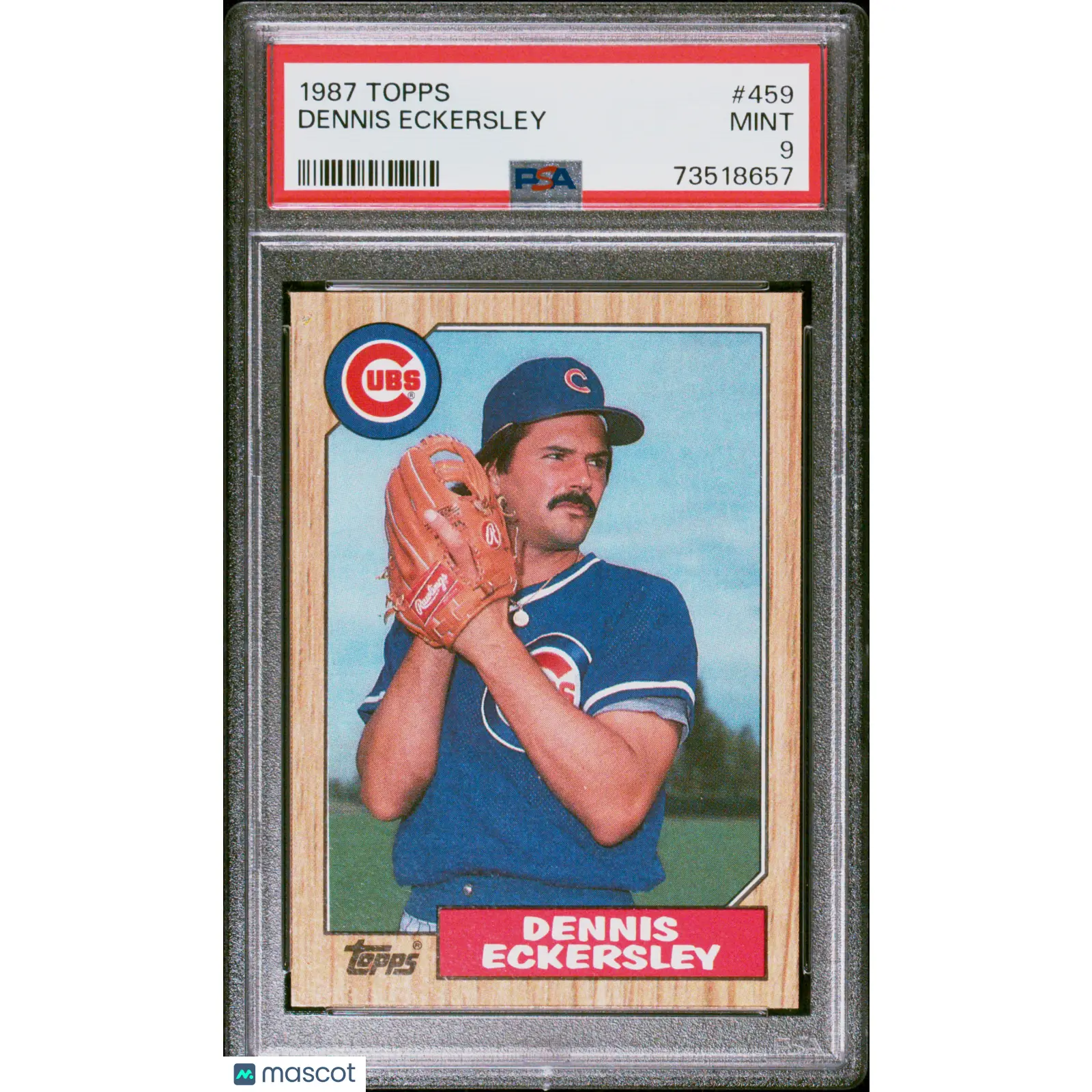 Dennis Eckersley PSA 1987 Topps Baseball #459 9 73518657