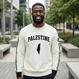 PREORDER SHIPS BY 4/18/26. Palestine Varsity Crewneck Sweatshirt