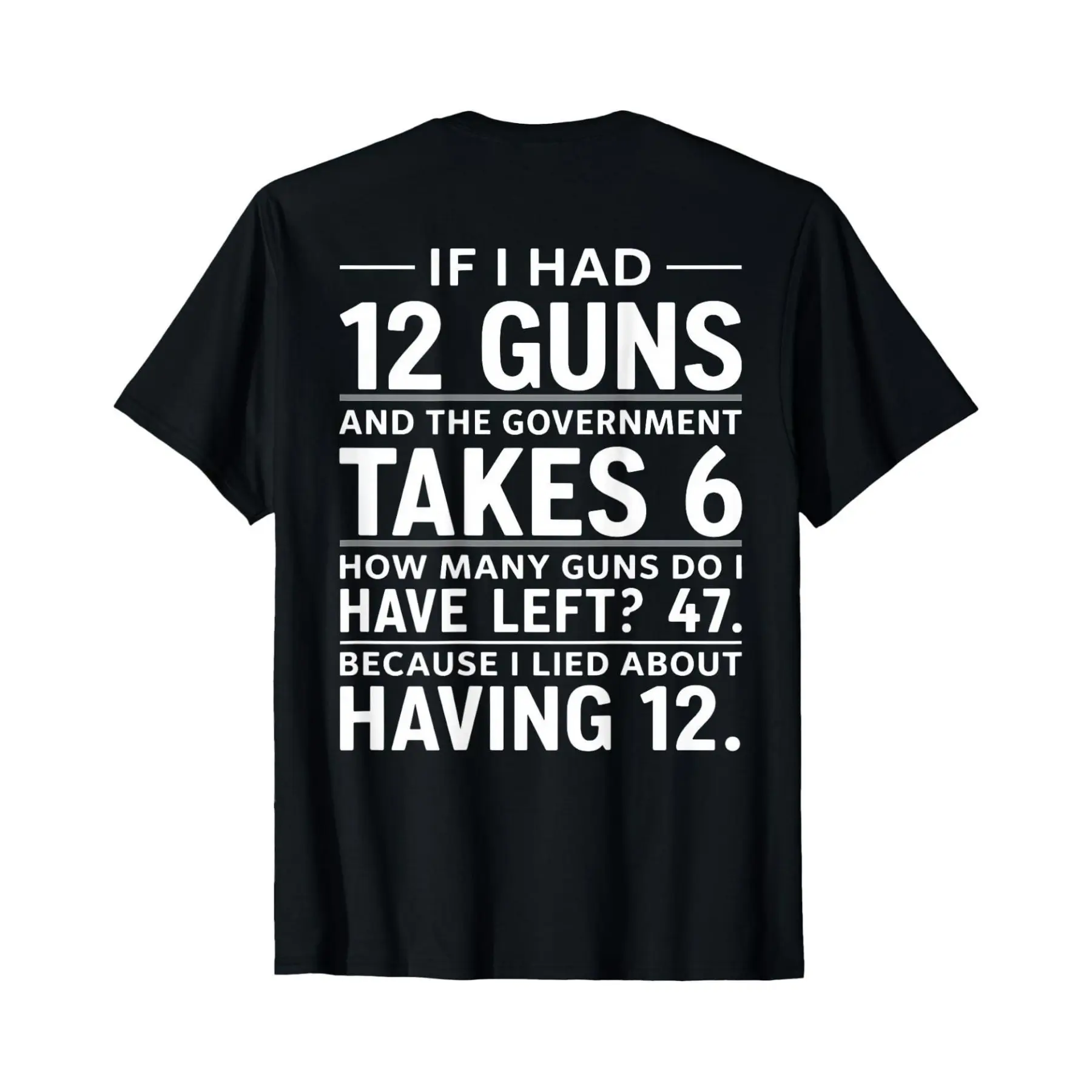 If I Had 12 Guns and The Government Math Second Amendment T-Shirt