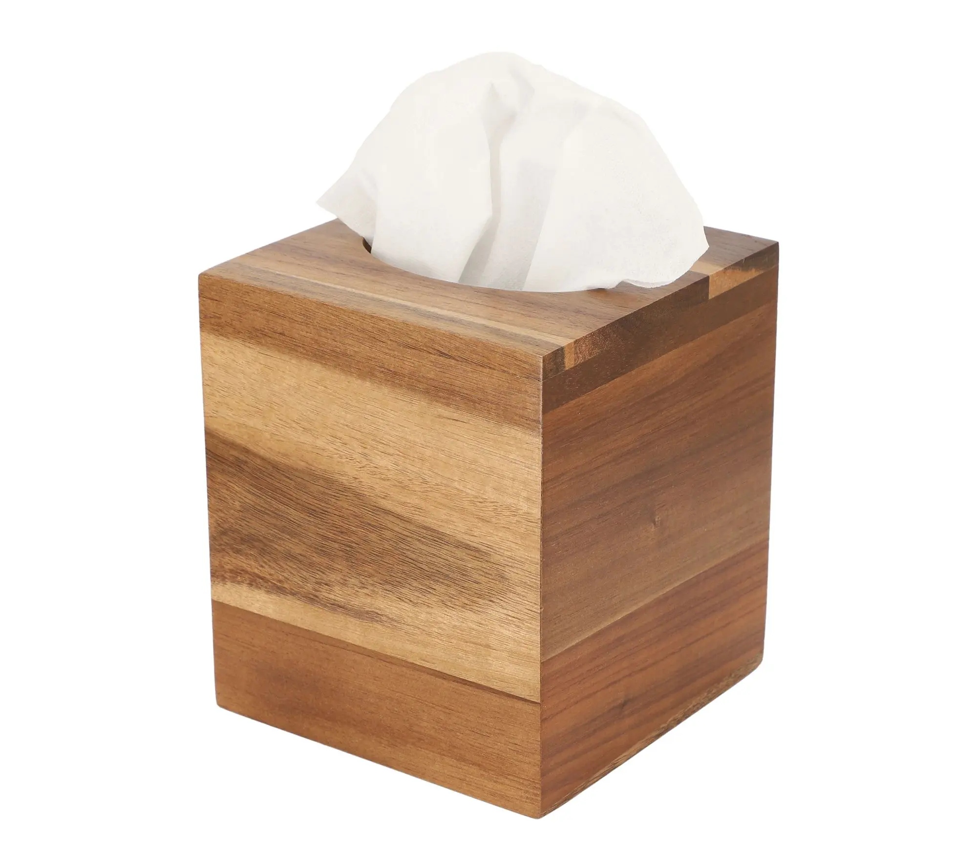 MegaChef Acacia Wood Tissue Box Holder MegaChef Acacia Wood Tissue Box Holder