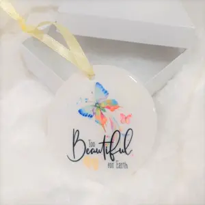 Miscarriage Baby Yellow Ceramic Ornament